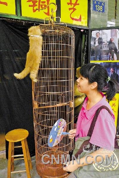 天程铜艺打造的铜鸟笼
